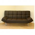 JM-Uptown(203_794) // Leatherette dark brown klick klack  Futon sofa bed  Uptown (203_794)