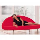 ID-LK-30 // Modern Red Fabric Round Sofa Bed  LK30