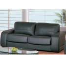 Gl-665_b-k // 665 Series Leather Sofa Bed Black