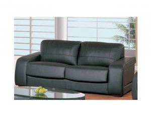Gl-665_b-k // 665 Series Leather Sofa Bed Black