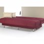 KLM-Jenna_f_brg  //  Jenna Sofa Bed Fabric Burgundy  W/ STORAGE