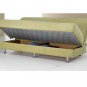 KLM-Jenna_f_gn // Jenna Sofa Bed Fabric Green  W/ STORAGE