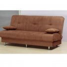 KLM-Jenna_f_br // Sofa Bed Microfiber Brown W/ STORAGE