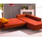 AS_4006_SET2 //   two tone micro fiber Sectional sofa 3699