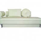 ath_nubo_lr_w // Nubo Sofa Bed Leather Sleeper with Storage White