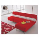 Eho-C132  //  Red Sectional with White Molded Back Rests  //  Eho-C132