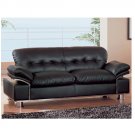 Black Leather Sofa with Impressive Modern Design 676  //  GF-676