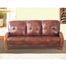 Brown Color Leather Contemporary Living Room Sofa  //  ESF-747