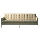 Buttoned Leather Finish Ferrano Sofa with Color Options  //   Eho-A767