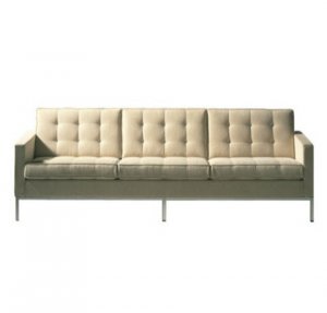 Buttoned Leather Finish Ferrano Sofa with Color Options  //   Eho-A767