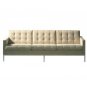 Buttoned Leather Finish Ferrano Sofa with Color Options  //   Eho-A767