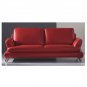 European Modern Style Leather Red Dawn Sofa  //  ESF-96