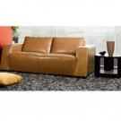 Eho-JB602  //  Light Brown Leather Unique Design Sofa