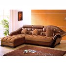 AE-8174  //  Bycast Leather & Micro Suede Two-Tone Sectional