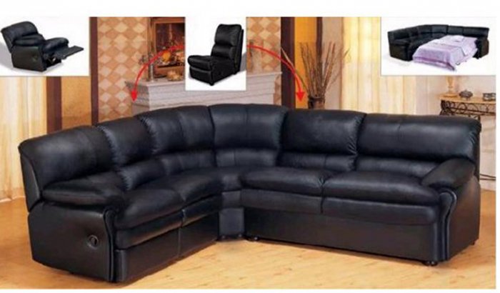 Ae 8160 8160 Sectional Sofa Sleeper Recliner