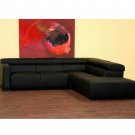 WSI-711-P8009  //  Annette Black Leather Sectional Sofa Set