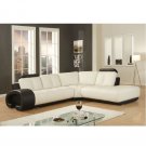 CR-VE  Bentley //  Bentley Black & White Leather Modern Design Luxury Sectional