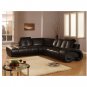 CR-VE Bentley // Bentley Black Leather Modern Design Luxury Sectional