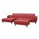 WSI-676  //  Florance Leather Sectional Sofa Set with Color Options