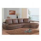 GF - 717SEC  //   Brown Leather '717' Leather Sectional