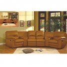 ESF-003  //  Modern Brown Color Recliner Sectional with Cup Holders