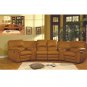 ESF-003  //  Modern Brown Color Recliner Sectional with Cup Holders