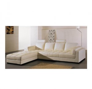 Eho-TD809  //   Robere Italian Leather Sectional with Oak Legs