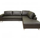 WSI-3112-9211  //  Sydney Dark Brown Leather Sectional Sofa