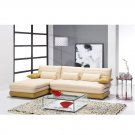 Eho-1184  //  Top Grain Italian Leather Modern Sectional