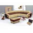 AE8166 // AE8166 beige & brown sectional sofa