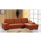 BH-Velop  //  Velop Orange Leather Modern Sectional Sofa
