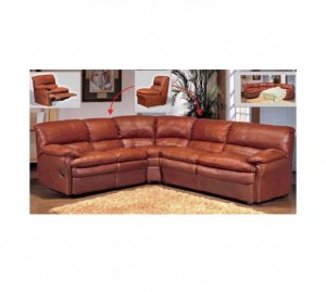 AE-8160 // 8160 Sectional Sofa Sleeper Recliner broun (FLOOR MODEL)