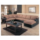 C_501751R(L)-501751AC  //  Everett Bicast Brown Right Corner Chaise Sectional