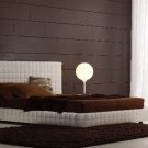 White Color Bedroom Set with Leather Upholstered Platform Bed