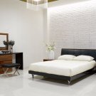 Venice Two-Toned Bedgroup Set with Leather Headboard