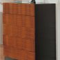 Two Tones Bedroom Set with Simple Slender Lines and Modern Bed
