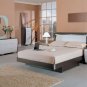 Rounded Shape Design Modern Bedroom Group w/ Headboard Lighting