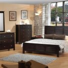 New York Stylish Wenge Modern Bedroom Set
