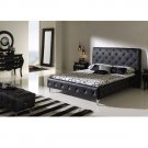 Nelly Modern Bedroom Set in White or Black Leather