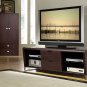 Modern Style Wenge Shiny Rectangular Headboar Bedroom