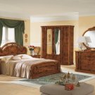 Milady Contemporary Walnut Bedroom Set