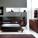 Dark Color Contemporary Bedroom Set Benicarlo