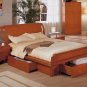 Contemporary Cherry Finish Bedroom Set G018