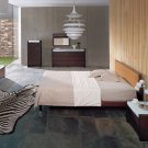 Captivating Glass / Solid Wood Designer Metro Bedroom Set