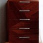 Capri Contemporary Walnut Finish Platform Bedroom Set
