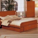 ESF-G018 //  Cherry Color Sleigh Bed from G018 Collection by ESF Furniture