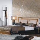 JM-Jenny // Jenny Chocolate Leather Modern Platform Bed