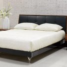 JM-Venice  //  Venice Platform Bed with Black Leather Headboard