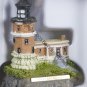 Lighthouse Historic American Lighthouses Book & 6 Minature Models  Sculpture Collection New