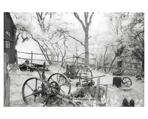 "Blacksmith Shop #14" Infrared Austin Texas Trees Farm Fine Art Photo elynn